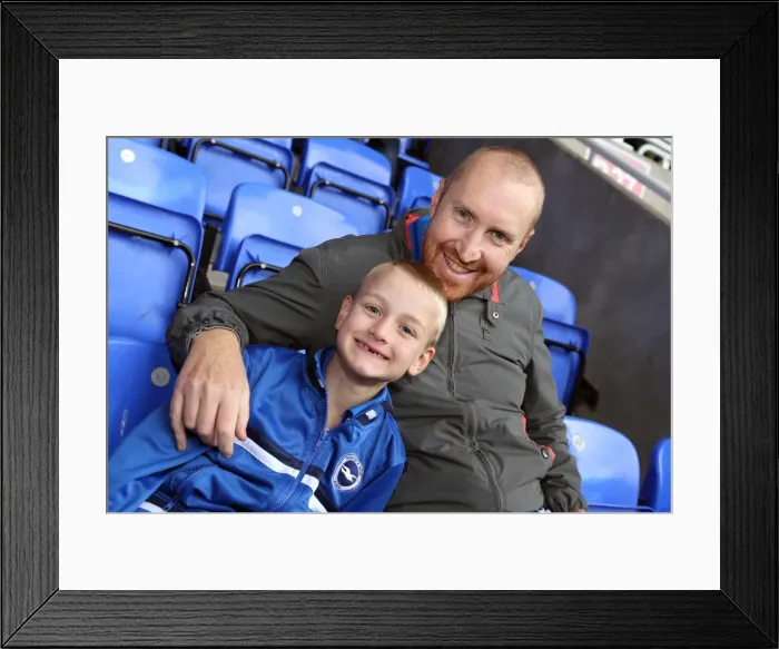 Framed Print : Brighton & Hove Albion vs. Reading (Away) - 15-09-2013: 2013-14 Season Framed Print : Brighton & Hove Albion vs. Reading (Away) - 15-09-2013: 2013-14 Season