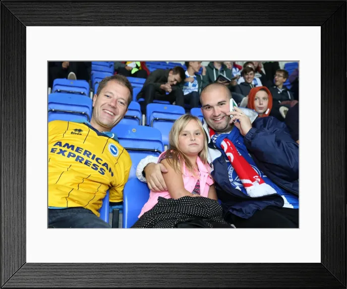 Framed Print : Brighton & Hove Albion vs. Reading (Away) - September 15, 2013: 2013-14 Season - Reading Game