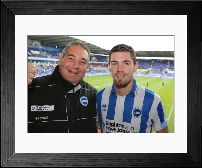 Framed Print : Brighton & Hove Albion vs. Reading (Away) - 15-09-2013: 2013-14 Season Framed Print : Brighton & Hove Albion vs. Reading (Away) - 15-09-2013: 2013-14 Season