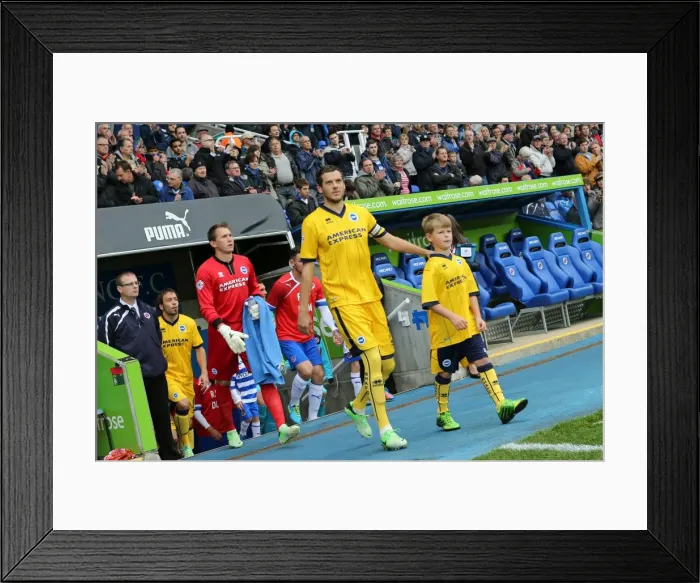 Framed Print : Brighton & Hove Albion vs. Reading (Away) - 15-09-2013: 2013-14 Season