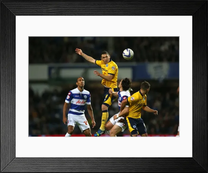 Framed Print : Brighton & Hove Albion vs. QPR: 2013-14 Away Game Framed Print : Brighton & Hove Albion vs. QPR: 2013-14 Away Game