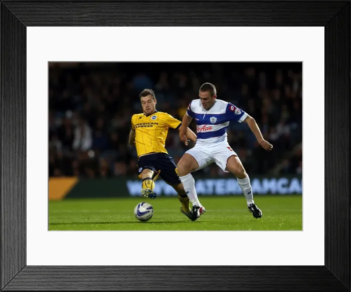 Framed Print : Brighton & Hove Albion vs. QPR: Away Game (18-09-2013)