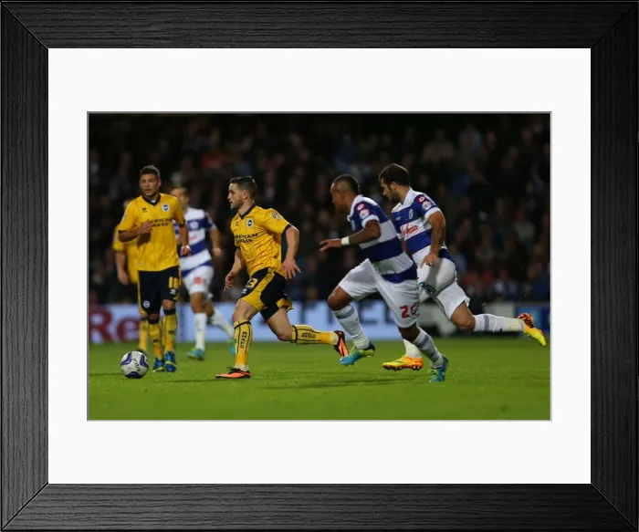 Framed Print : Brighton & Hove Albion vs. QPR: Away Game (September 18, 2013)