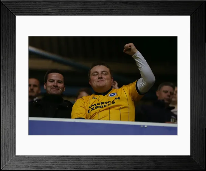 Framed Print : Brighton and Hove Albion Away Days 2013-14: Electric Atmosphere - QPR Crowd Shots Framed Print : Brighton and Hove Albion Away Days 2013-14: Electric Atmosphere - QPR Crowd Shots