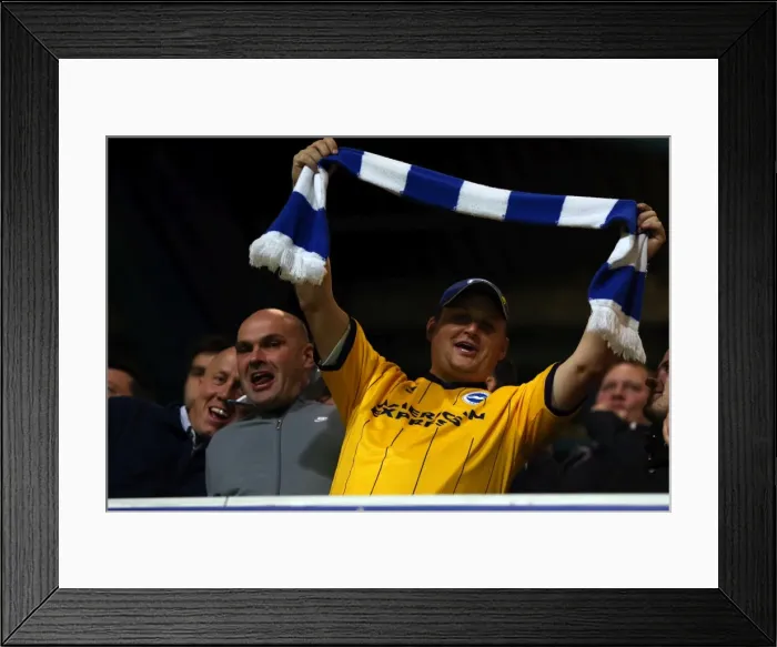 Framed Print : Brighton and Hove Albion Away Days 2013-14: Electric Atmosphere - QPR Crowd Shots Framed Print : Brighton and Hove Albion Away Days 2013-14: Electric Atmosphere - QPR Crowd Shots