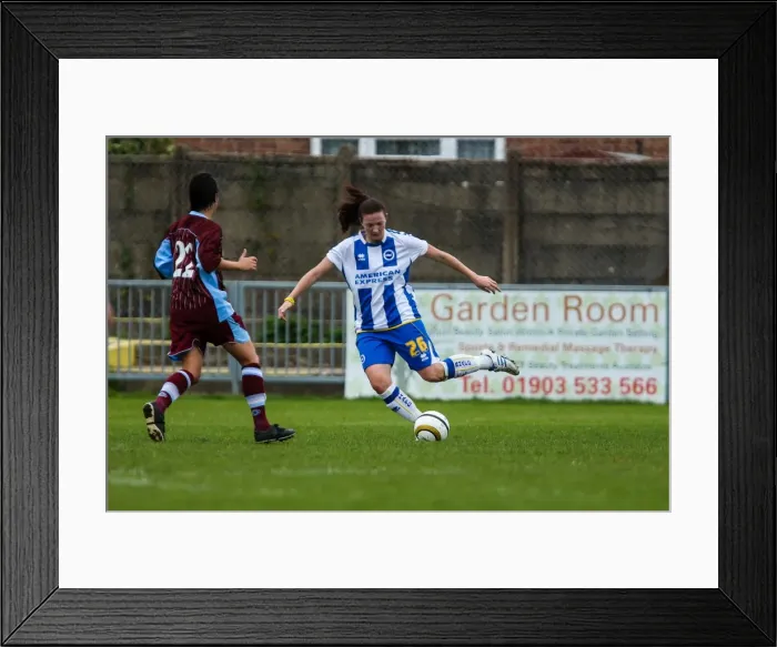 Framed Print : Brighton & Hove Albion Women's Football: 2013-14 Season - Chesham Match Framed Print : Brighton & Hove Albion Women's Football: 2013-14 Season - Chesham Match