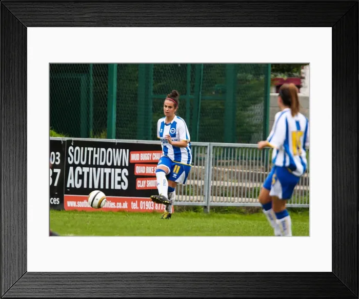 Framed Print : Brighton & Hove Albion Women's Football: 2013-14 Season - Chesham Match Framed Print : Brighton & Hove Albion Women's Football: 2013-14 Season - Chesham Match