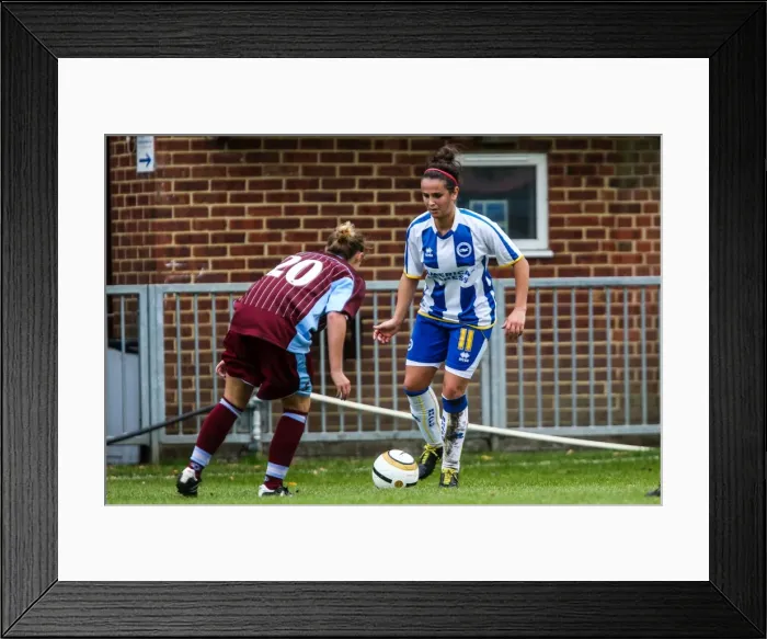 Framed Print : Brighton & Hove Albion Women's Football: 2013-14 Season - Chesham Match Framed Print : Brighton & Hove Albion Women's Football: 2013-14 Season - Chesham Match