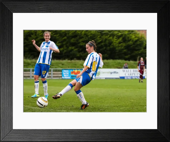 Framed Print : Brighton & Hove Albion Women's Football: 2013-14 Season - Match Against Chesham Framed Print : Brighton & Hove Albion Women's Football: 2013-14 Season - Match Against Chesham