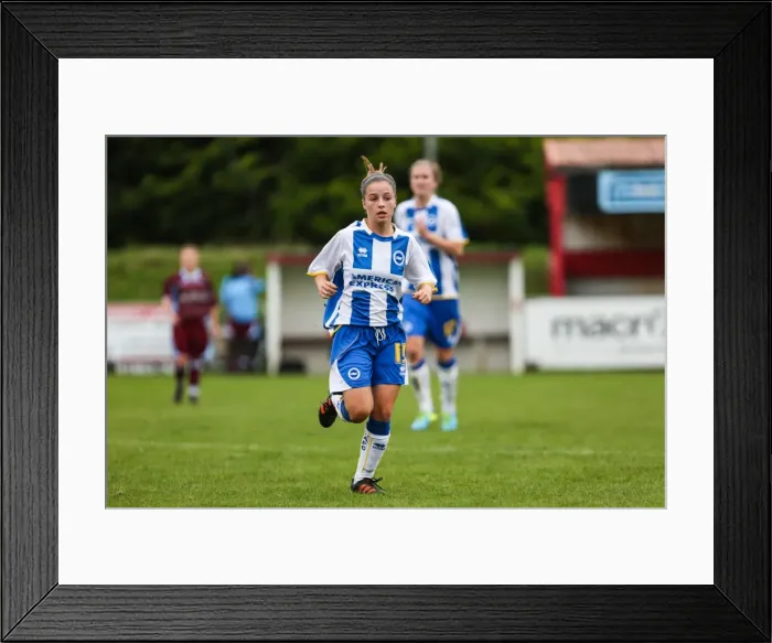 Framed Print : Brighton & Hove Albion Women's Football: 2013-14 Season - Chesham Match Framed Print : Brighton & Hove Albion Women's Football: 2013-14 Season - Chesham Match