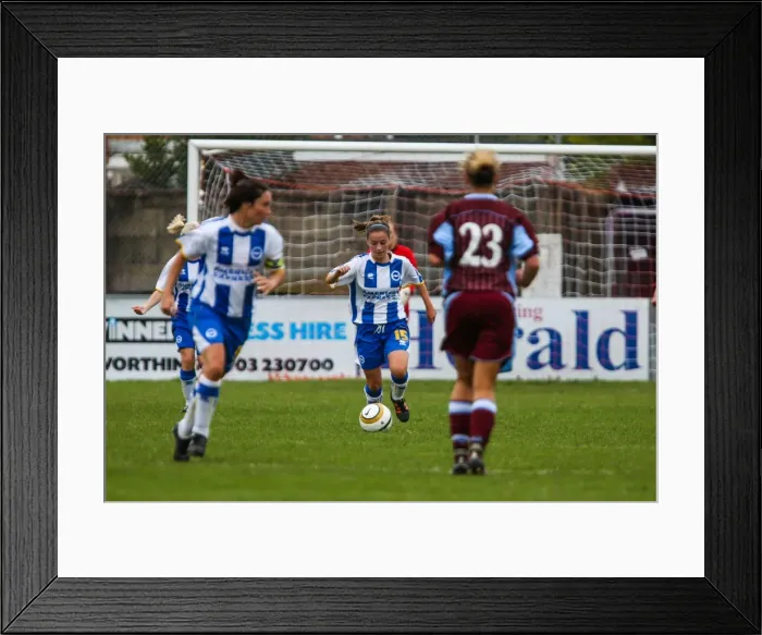 Framed Print : Brighton & Hove Albion Women's Football: 2013-14 Season - Chesham Match Framed Print : Brighton & Hove Albion Women's Football: 2013-14 Season - Chesham Match