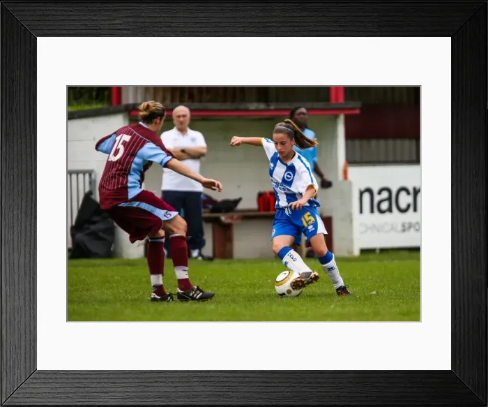 Framed Print : Brighton & Hove Albion Women's Football: 2013-14 Season - Chesham Match Framed Print : Brighton & Hove Albion Women's Football: 2013-14 Season - Chesham Match
