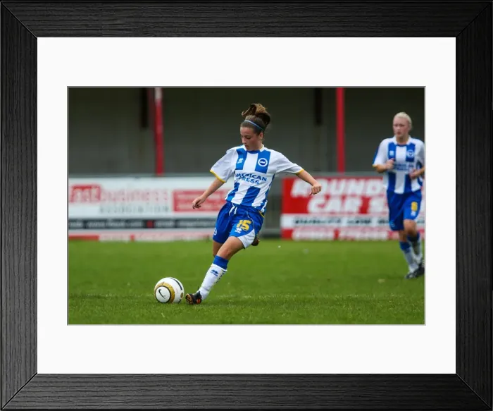 Framed Print : Brighton & Hove Albion Women vs. Chesham: 2013-14 Season Match Framed Print : Brighton & Hove Albion Women vs. Chesham: 2013-14 Season Match