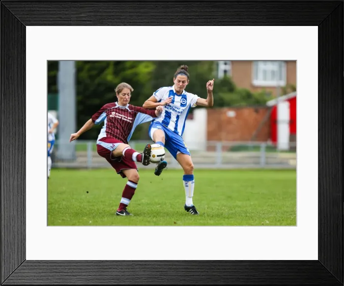 Framed Print : Brighton & Hove Albion Women's Team vs. Chesham - 2013-14 Season Framed Print : Brighton & Hove Albion Women's Team vs. Chesham - 2013-14 Season