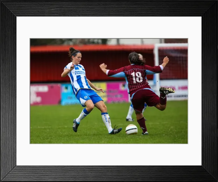 Framed Print : Brighton & Hove Albion Women vs. Chesham: 2013-14 Season Match