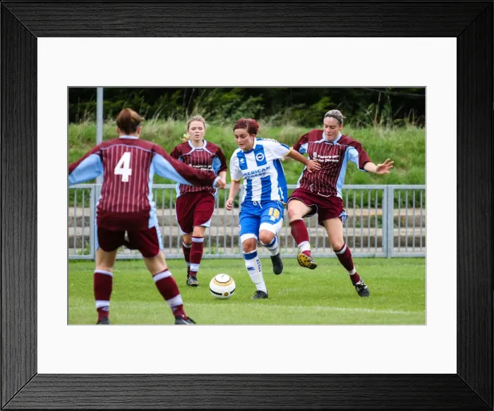 Framed Print : Brighton & Hove Albion Women vs. Chesham: 2013-14 Season