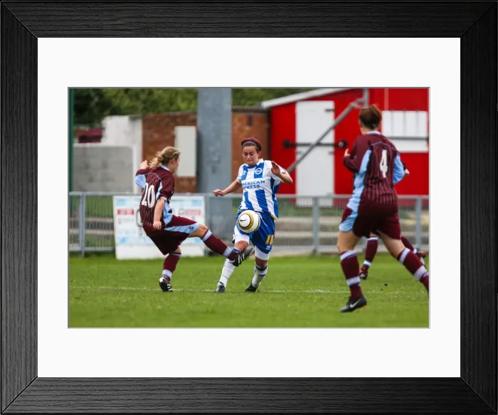 Framed Print : Brighton & Hove Albion Women's Football: 2013-14 Season - Chesham Match Framed Print : Brighton & Hove Albion Women's Football: 2013-14 Season - Chesham Match