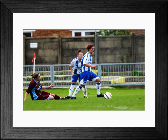 Framed Print : Brighton & Hove Albion Women's Team vs. Chesham: 2013-14 Season Framed Print : Brighton & Hove Albion Women's Team vs. Chesham: 2013-14 Season