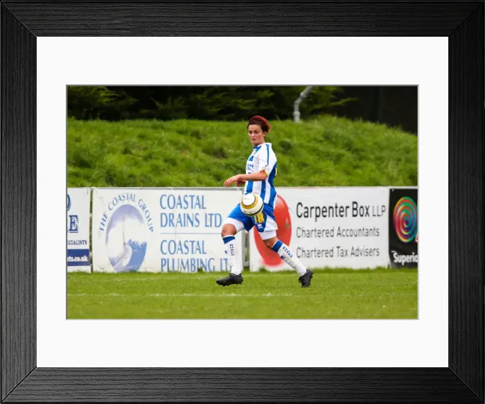 Framed Print : Brighton & Hove Albion Women's Football: 2013-14 Season - Chesham Match Framed Print : Brighton & Hove Albion Women's Football: 2013-14 Season - Chesham Match