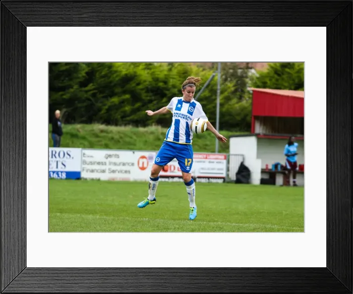Framed Print : Brighton & Hove Albion Women's Football: 2013-14 Season - Chesham Match Framed Print : Brighton & Hove Albion Women's Football: 2013-14 Season - Chesham Match