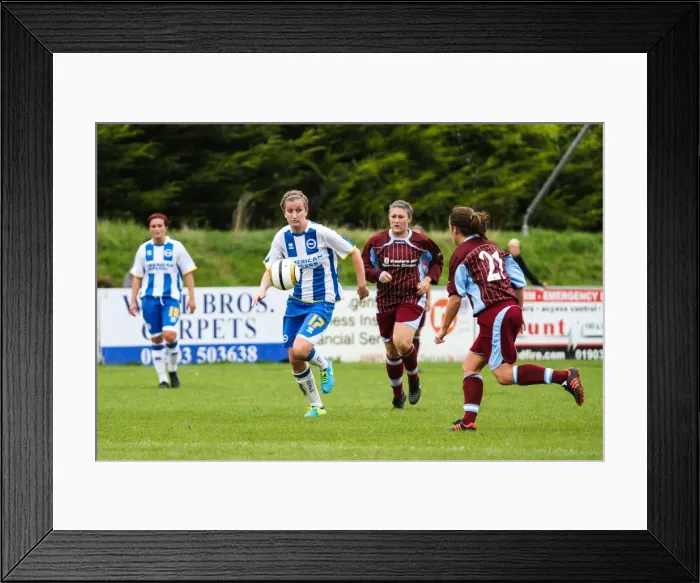 Framed Print : Brighton & Hove Albion Women's Football: 2013-14 Season - Chesham Match Framed Print : Brighton & Hove Albion Women's Football: 2013-14 Season - Chesham Match