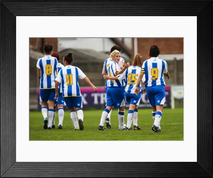 Framed Print : Brighton & Hove Albion Women's Football: 2013-14 Season Match vs. Chesham Framed Print : Brighton & Hove Albion Women's Football: 2013-14 Season Match vs. Chesham