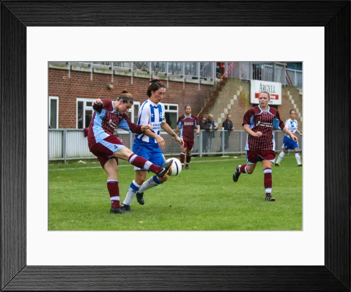 Framed Print : Brighton & Hove Albion Women's Football: 2013-14 Season - Chesham Match Framed Print : Brighton & Hove Albion Women's Football: 2013-14 Season - Chesham Match