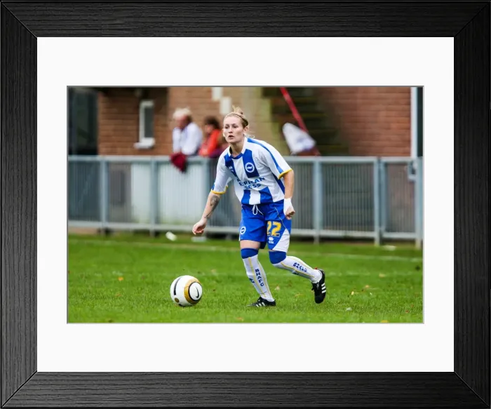 Framed Print : Brighton & Hove Albion Women's Football: 2013-14 Season - Chesham Match Framed Print : Brighton & Hove Albion Women's Football: 2013-14 Season - Chesham Match