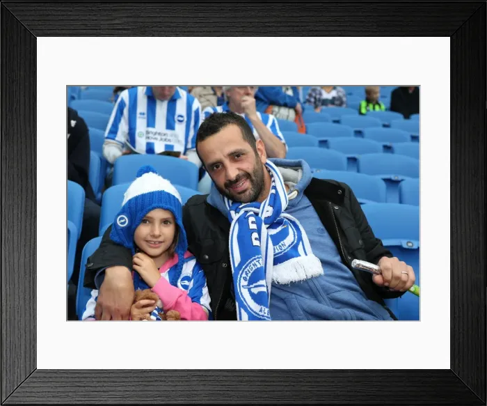 Framed Print : Brighton & Hove Albion vs. Bolton Wanderers (Spanish Day), 2013-14 Season: Home Game