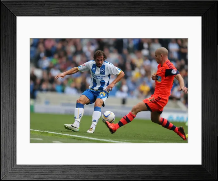Framed Print : Brighton & Hove Albion vs. Bolton Wanderers (Spanish Day): Home Game, Season 2013-14
