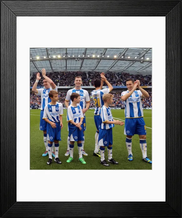 Framed Print : Brighton & Hove Albion vs. Bolton Wanderers (Spanish Day): 2013-14 Home Game