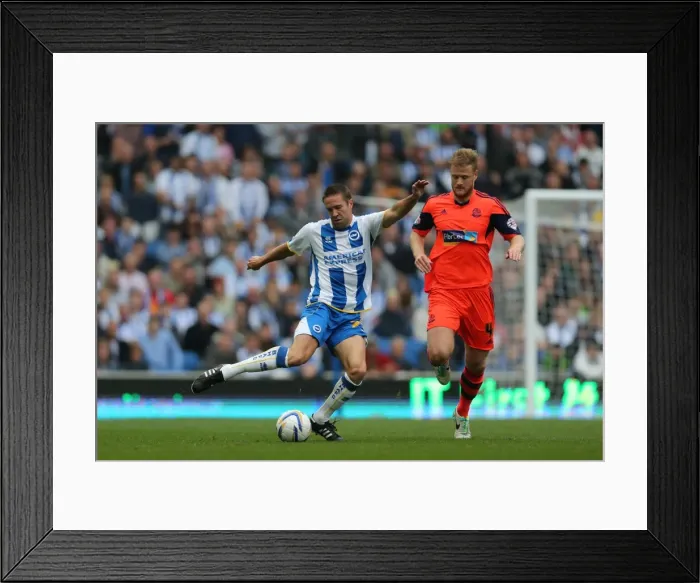 Framed Print : Brighton & Hove Albion vs. Bolton Wanderers (Spanish Day): Home Game, Season 2013-14