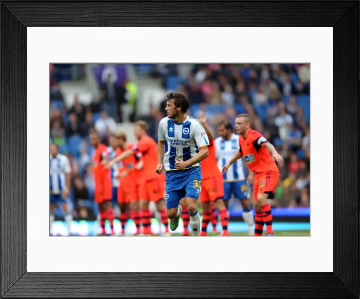 Framed Print : Brighton & Hove Albion vs. Bolton Wanderers (Spanish Day): 21-09-2013 - Home Game, Season 2013-14 Framed Print : Brighton & Hove Albion vs. Bolton Wanderers (Spanish Day): 21-09-2013 - Home Game, Season 2013-14
