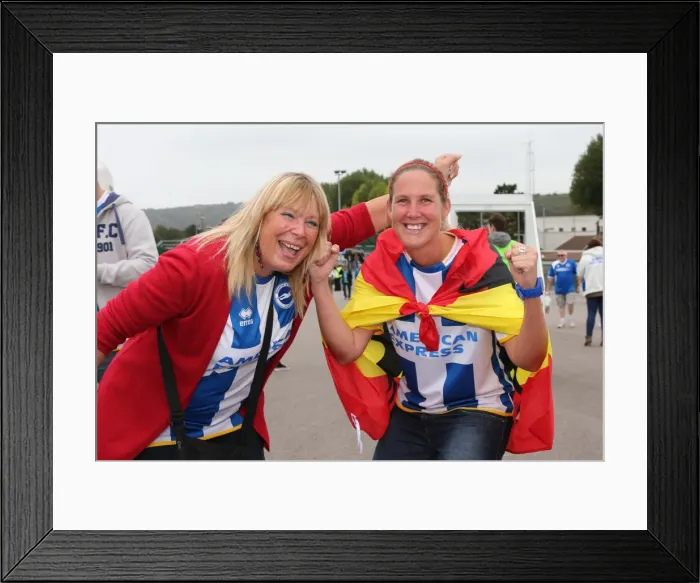 Framed Print : Brighton & Hove Albion Fans Spanish Day Celebration: Amex Stadium vs. Bolton Wanderers (September 21, 2013) Framed Print : Brighton & Hove Albion Fans Spanish Day Celebration: Amex Stadium vs. Bolton Wanderers (September 21, 2013)