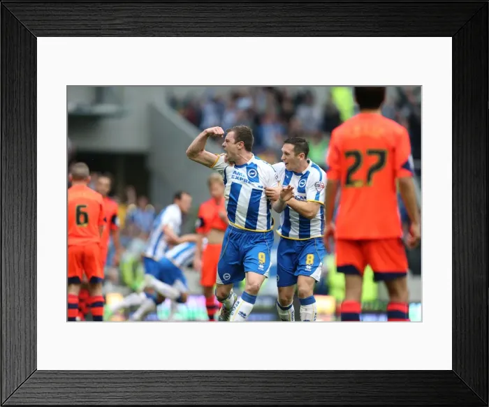 Framed Print : Brighton & Hove Albion's Ashley Barnes Scores Equalizer Against Bolton Wanderers (September 21, 2013) Framed Print : Brighton & Hove Albion's Ashley Barnes Scores Equalizer Against Bolton Wanderers (September 21, 2013)