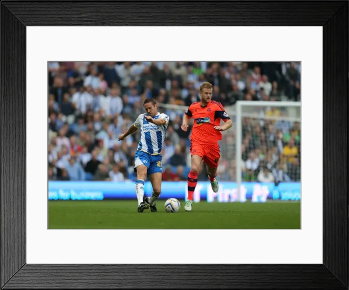 Framed Print : Championship Clash: Upson vs Mills Battle at Brighton & Hove Albion vs Bolton Wanderers, September 21, 2013 Framed Print : Championship Clash: Upson vs Mills Battle at Brighton & Hove Albion vs Bolton Wanderers, September 21, 2013