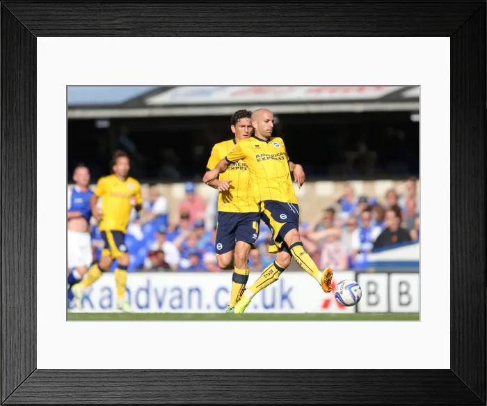 Framed Print : Brighton & Hove Albion vs. Ipswich Town: Away Game - September 28, 2013