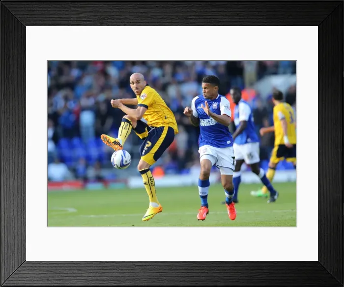 Framed Print : Brighton & Hove Albion vs. Ipswich Town: 2013-14 Away Game