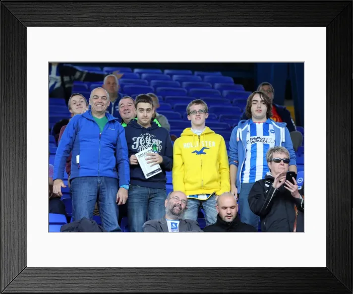 Framed Print : Brighton & Hove Albion vs. Ipswich Town: Away Game - September 28, 2013