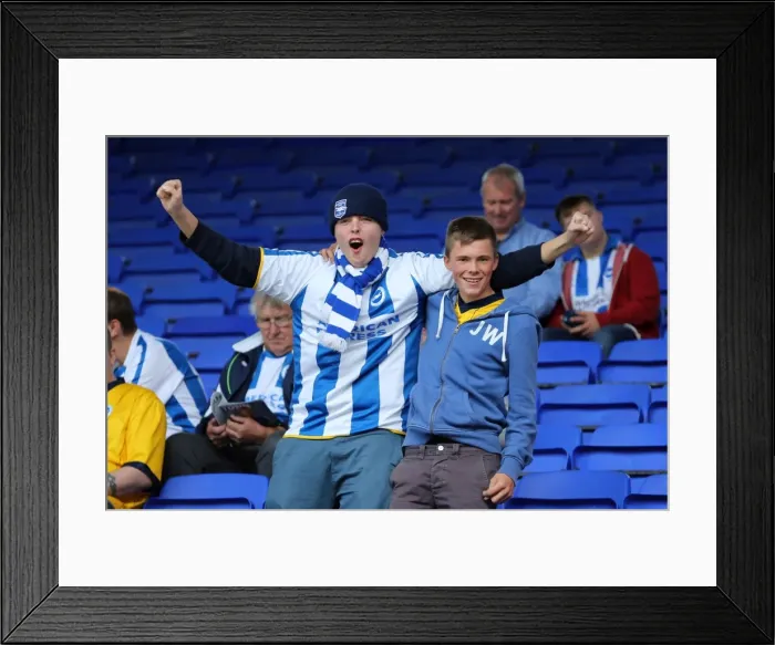 Framed Print : Brighton and Hove Albion Away Days 2013-14: Roaring Fans at Ipswich Town (September 28, 2013) Framed Print : Brighton and Hove Albion Away Days 2013-14: Roaring Fans at Ipswich Town (September 28, 2013)