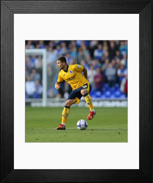 Framed Print : Brighton & Hove Albion vs. Ipswich Town: Away Game - September 28, 2013