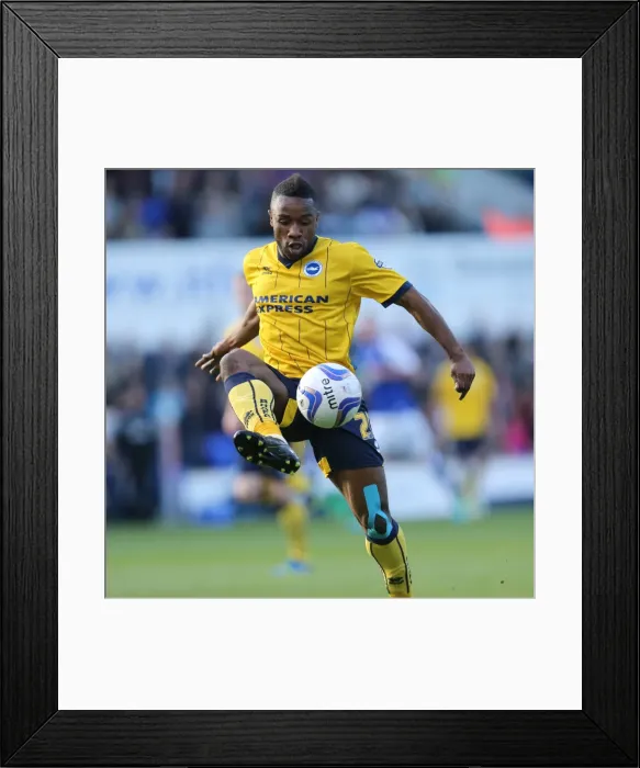 Framed Print : Brighton & Hove Albion vs. Ipswich Town: Away Game (September 28, 2013)