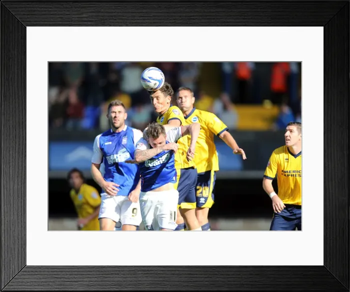 Framed Print : Brighton & Hove Albion vs. Ipswich Town: Away Game (September 28, 2013)