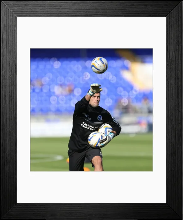 Framed Print : Brighton & Hove Albion vs. Ipswich Town: Away Game (September 28, 2013)