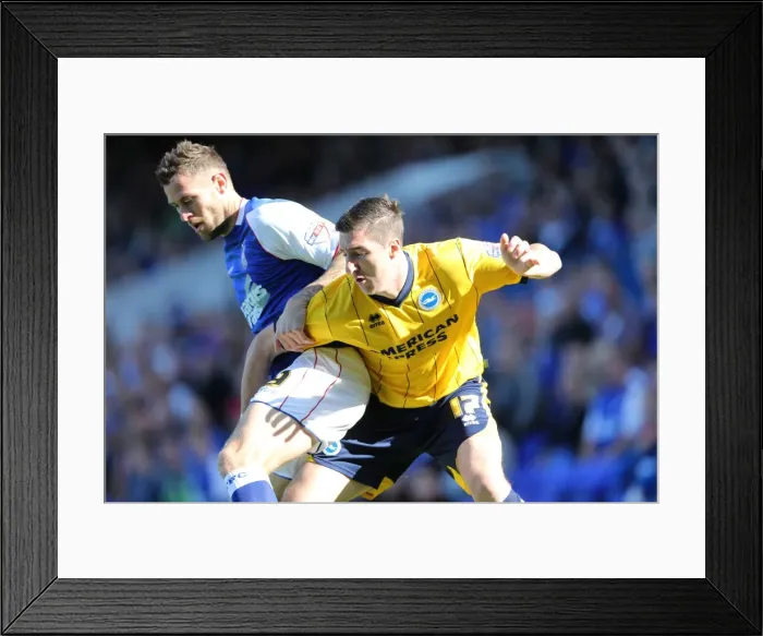 Framed Print : Brighton & Hove Albion vs. Ipswich Town: 2013-14 Away Game Framed Print : Brighton & Hove Albion vs. Ipswich Town: 2013-14 Away Game