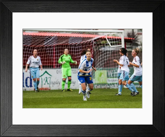 Framed Print : West Ham. Brighton And Hove Albion Season 2013-14: Womens Matches: West Ham Framed Print : West Ham. Brighton And Hove Albion Season 2013-14: Womens Matches: West Ham