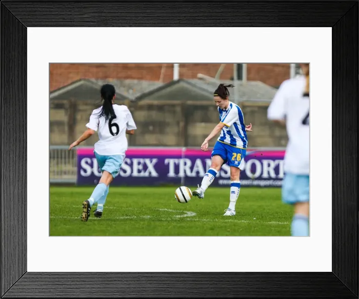 Framed Print : Brighton & Hove Albion vs. West Ham United: A 2013-14 Women's Football Match Highlight