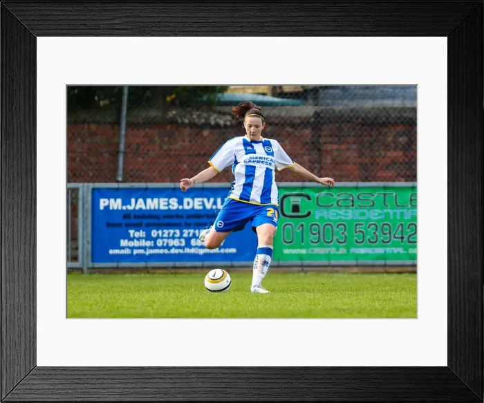 Framed Print : West Ham vs. Brighton & Hove Albion: A Clash in the 2013-14 Women's Football Season Framed Print : West Ham vs. Brighton & Hove Albion: A Clash in the 2013-14 Women's Football Season