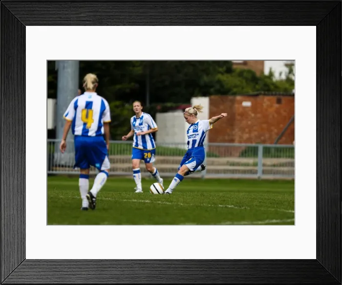 Framed Print : Thrilling Showdown: Brighton & Hove Albion vs. West Ham United (Women's Football, 2013-14 Season) Framed Print : Thrilling Showdown: Brighton & Hove Albion vs. West Ham United (Women's Football, 2013-14 Season)