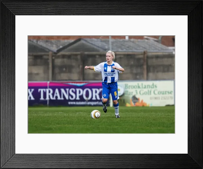 Framed Print : Brighton & Hove Albion vs. West Ham United: 2013-14 Women's Football Match Framed Print : Brighton & Hove Albion vs. West Ham United: 2013-14 Women's Football Match